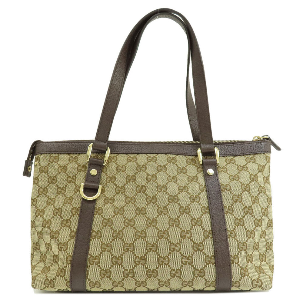 Gucci beige shoulder signature bag monogram GG brown Abbey Tan Brown